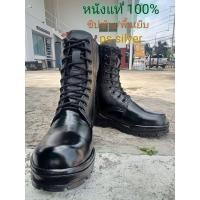 ราคา รองเท้าคัทชู รองเท้าคอมแบท หนังแท้100% พื้นเย็บ/มีซิบข้าง หนังนุ่ม เงางาม ทนทาน ระบายอากาศดี ทำจากหนังวัวแท้ (24819792743)