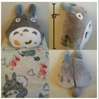ราคา หมอนผ้าห่ม หมอนอิง เป็นหมอนซุกมือ ด้วย ลาย โตโตโร่ (Totoro) ขนาดสูง 17นิ้ว รวมหู (ขนาดผ้าห่ม 3 ฟุต) (643648804)