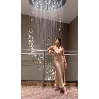 ราคา ชุดราตรี ชุดเพื่อนเจ้าสาว เดรสออกงาน เดรสคอถ่วง (พร้อมส่ง) ปล่อยต่อ ✨ (26024262370)