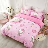 ราคา ◆❣ชุดผ้าปูที่นอนลายคิตตี้ ครบชุด6ชิ้น ขนาด 3.5/5/6 ฟุต (5396650612)