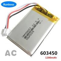 ราคา AC แบตเตอรี่โพลิเมอร์603450 Lipo 3.7V 1200mAh สำหรับ Corsair HS70 HS75 XB RDA0031 RDA0034 Corsair HS70 Pro หูฟังเกมไร้สา (20185707135)
