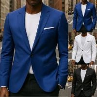 ราคา [DDE] Mens Business Casual Blazer เกาหลี Slim Fit เสื้อสูท Elegant Luxury Blazers (41316819856)