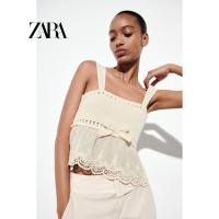 ราคา ZARA เสื้อถักผูกโบว์ผู้หญิง สไตล์ใหม่ (41816481638)