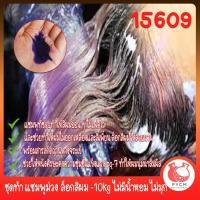 ราคา 15609 ชุดทำ แชมพูม่วง ล็อกสีผม -10kg ไม่มีน้ำหอม ไม่มุก (43100866083)