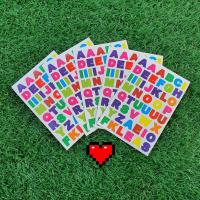 ราคา สติ๊กเกอร์ ABC ภาษาอังกฤษ A-Z (แพ็ค 10 แผ่น) ตัวอักษร สีสันสดใส หลากสี scrapbook ของใช้น่ารักๆ Alphabet sticker (24356395213)