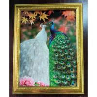 ราคา กรอบทองภาพนกยูงคู่รักเสริมฮวงจุ้ยความรักการเงิน ขนาด18x23นิ้ว (8481556956)