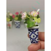ราคา ดอกบัวในกระถางทรงสูง ดอกบัวจิ๋ว ดอกบัวไซต์ S (หน้ากว้าง 1 ซม.) ดอกบัวดินปั้น ดอกบัวในกระถางจิ๋ว #ของจิ๋ว #ของตกแต่ง (29167920265)