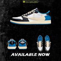 ราคา Nike Air Jordan 1 Low Fragment x Travis Scott AJ1 AJ dm7866 140 (ของแท้ 100%) รองเท้าผ้าใบผู้ชายผู้หญิง 2023 (42415751937)
