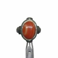 ราคา แหวนหินโมรา หินอาเกต หินแท้ธรรมชาติ แหวนโบราณ ทรงรี ขนาด 62 Natural Agate Antique Ring Size 10US (26714656153)