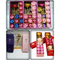 ราคา กุหลาบวาเลนไทน์ กุหลาบทอง 24k (Rose Gold 24k) (6277231110)