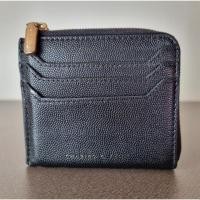 ราคา Charles & Keith Card Wallet Women Black Zipper Genuine Leather Card Wallet (40864647532)
