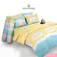 ราคา Fountain FTC138 ชุดผ้าปูที่นอน 3.5/5/6 ฟุต (รวมผ้านวม ครบชุด) ลายการ์ตูน Cinnamoroll (25752208295)