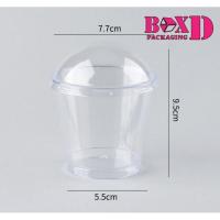 ราคา ถ้วยมูสใส พร้อมฝาทรงโดม ฐานพลาสติกแข็งPS ฝาPET(U05) แพค 20 ชิ้น (9525243056)