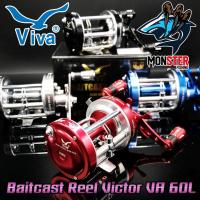 ราคา รอกตกปลา รอกเบท วีว่า VIVA BAITCAST REEL VA60L หมุนซ้าย New VICTOR (29707563718)