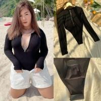 ราคา บอดี้สูทแขนยาวสาวอวบ​ บอดี้สูทคนอ้วน (4581164234)