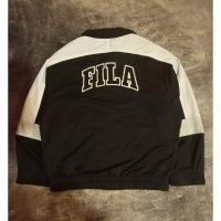 ราคา Fila Big Logo Colourblock เสื้อกันลมวินเทจ (28917531329)
