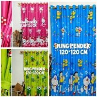 ราคา ผ้าม่านตัวละครแหวนสั้น Hello Kitty Smokering Keroppi Doraemon Star Curtains (41105744470)