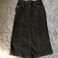 ราคา กระโปรงยีนส์ยาวสีดำค่ะ (5935016103)
