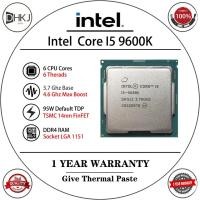 ราคา ใช้ Intel Core i5 9600K 3.7GHz โปรเซสเซอร์ CPU หกเกลียว 9M 95W LGA 1151 (43655304562)