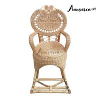 ราคา Anusarin เก้าอี้หวายโยก Rocking Chair 02 สานลวดลายสไตล์วินเทจกลมกลึง Anusarin Rocking Chair 02 All genuine rattan Chair (41301576836)