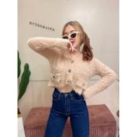 ราคา กันหนาวฟรุ้งฟริ้ง งานเสื้อคลุมขนปุย (11776438022)