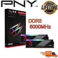 ราคา 32GB (16GBX2) DDR5 6000MHz RAM PC (แรมพีซี) PNY XLR8 GAMING MAKO RGB (MD32GK2D5600040MXRGB) (21189146489)