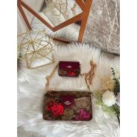 ราคา ⭐️ทักแชทก่อนสั่งซื้อ⭐️ Coach Poppy Crossbody With Card Case In Signature Canvas With Jumbo Floral Print (23217236259)