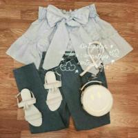 ราคา มินิเดรส ปาดไหล่ผูกโบว์ (32417980)