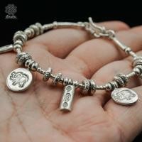 ราคา กำไลเงิน ข้อมือเงิน ลายช้าง เครื่องเงินแท้ 92.5 % (8925654259)