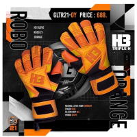 ราคา H3 ROBO 2021 ถุงมือผู้รักษาประตู (H3-Robo-ส้ม) (23243289329)