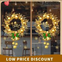 ราคา ACECINAR สติ๊กเกอร์ติดหน้าต่างคริสต์มาส, PVC Reusable Xmas สติ๊กเกอร์ติดผนัง, เกล็ดหิมะไฟฟ้าสถิตทั้งแผ่นสติ๊กเกอร์หน้าต่างคริสต์มาสประตูกระจก (27191108077)