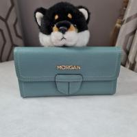 ราคา Used กระเป๋าหนังแท้ Morgan สีเขียวอมฟ้า (8521042633)