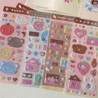 ราคา เกาหลีน่ารัก 3D สัตว์ชายแดนสติกเกอร์โฟมพร้อมดาวโน้ตเพลง Photocard Deco สติกเกอร์ CCD สติกเกอร์แท็บเล็ต (40617405529)