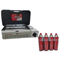 ราคา เตาย่างปิคนิค Lucky flame LF-90G แถมฟรี แก๊สบิวเทน 4กระป๋อง ขนาด 250 กรัม (7234885175)