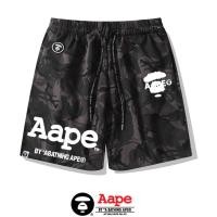 ราคา AAPE กางเกงขาสั้น พิมพ์ลายเอ็ป สไตล์แฟชั่น (42555827632)