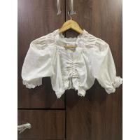 ราคา เสื้อครอปฉลุแขนตุ๊กตา (18488614970)