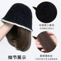 ราคา วิกผมทรงหมวกสไตล์ชาแนลสำหรับฤดูใบไม้ร่วงและฤดูหนาว ผมธรรมชาติจำลองสั้นเต็มหมวก (26840033449)