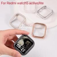 ราคา ใหม่สำหรับ Redmi Redmi Watch5 Active เคสป้องกันเพชรแถวเดียว Redmi 5lite เคสนาฬิกาแบบเจาะรูประดับเพชร (43250820118)