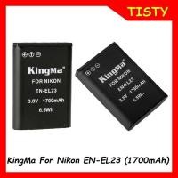 ราคา KingMa For Nikon EN-EL23 (1700mAh) Li-ion Battery For Nikon D3100 D3200 D3300 D3400 D5100 (27388347582)