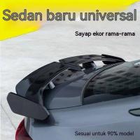 ราคา รถขายดี Universal Tail Wing การเจาะ-ฟรี Seagull Tail Wing กีฬารถ Wing การเจาะ-ฟรี GT สปอยเลอร์หาง (42600096815)
