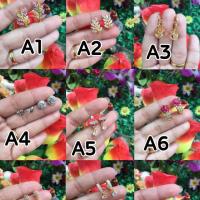 ราคา dd * ตุ้มหูหุ้มทองคำแท้100% แบบมีเพรช (13425350112)
