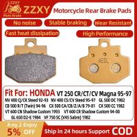 ราคา 1 คู่รถจักรยานยนต์ด้านหลังเบรคสําหรับ HONDA VT 250 CR Magna 95-97 NV 400 CJ/CK Steed 92-93 NV 400 CS Steed 95-97 CB 500 R/T (คู่) 94-96 CX 500 CC 1 VT982 ผ้าเบรก 600 CN 1993 (26203963803)
