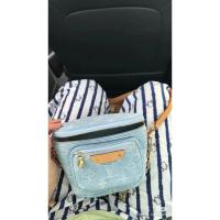 ราคา กระเป๋าคาดเอว Louis Vuitton ใหม่ สไตล์เดนิม แบบミニ ประดับเชือกโซ่ สำหรับ 여성 (40166143191)