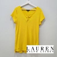 ราคา เสื้อยืด Ralph Lauren สีเหลือง ผ้าร่อง ไซส์ XL (13960782495)