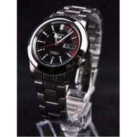 ราคา SEIKO 5 Automaticรุ่น SNKK31K1 นาฬิกาข้อมือผู้ชาย สายแสตนเลสสีเงิน หน้าปัด สีดำ แดงประกันศูนย์ไซโก้ไทย 1 ปีเต็ม (2955941256)