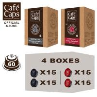 ราคา Dolce Gusto Compatible Capsules Intenso & Ristretto - Cafecaps (2 Boxes X 15 Caps Each) | กาแฟแคปซูล รวมรส (6802793231)