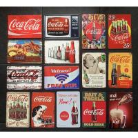 ราคา ของแต่งบ้านแต่งร้านป้ายสังกะสีวินเทจ 30*20cm.ลายโค้ก (16225061800)