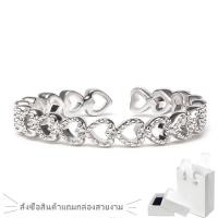 ราคา แฟชั่นแพลทินัมส่องแสงหัวใจรักแหวน, ปรับขนาดแหวนละเอียดอ่อน (29620463608)