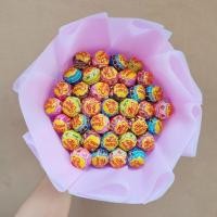 ราคา [จัดส่งภายใน 1-3 วัน] ช่ออมยิ้ม Chupa Chups 37 อัน ห่อช่อสีม่วง (25390964446)