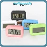 ราคา MOILYHD นาฬิกาปลุกดิจิตอล, ไฟ LED จอแสดงผล LCD นาฬิกาดิจิตอล LED, ปฏิทินแสดงอุณหภูมิแบบใช้แบตเตอรี่, สํานักงานนาฬิกาปลุกตั้งโต๊ะ (41010563003)